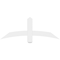 Ekena Millwork Bellingham Architectural Grade PVC Gable Bracket, 48"W x 18"H x 2"D x 4"F, 9/12 Pitch GBP048X18X0204BEL00 - alternate 3